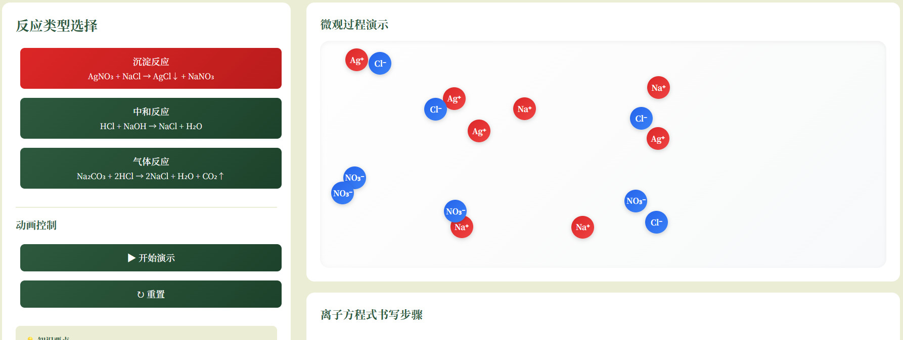离子反应可视化